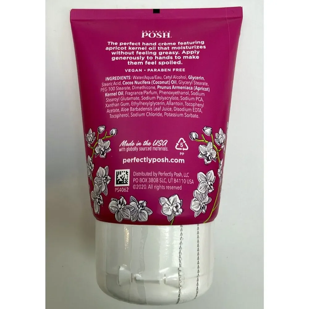 Qty 2-Perfectly Posh-Are You Orchidding Me?-Big Fat Yummy Hand Creme 3 oz Cream